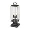 Z-Lite Sana 2 Light Outdoor Pier Mounted Fixture, Black And Seedy 592PHMS-SQPM-BK - alternate 2
